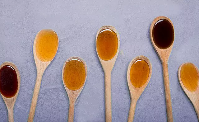 رنگ انواع عسل