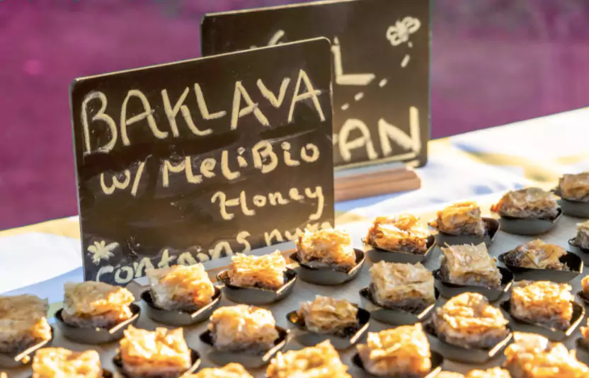 Baklava produced with MeliBio-Attar Khan honey